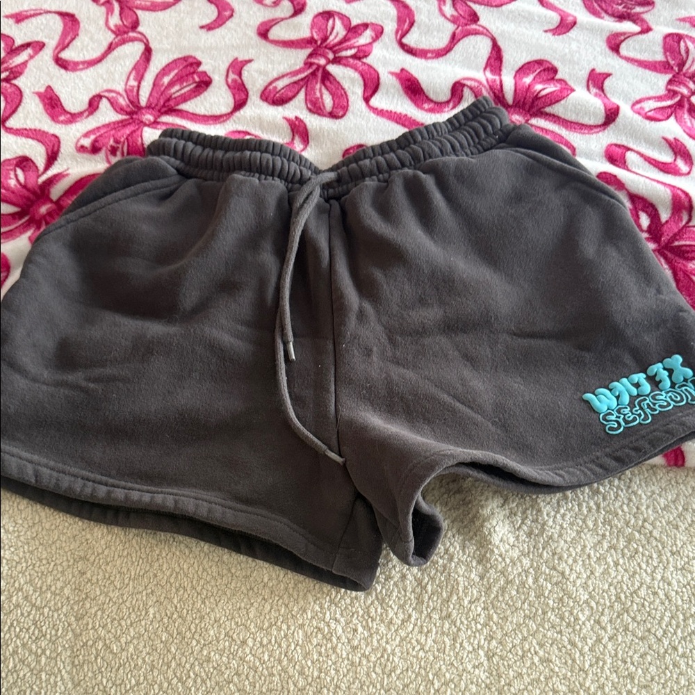 White Fox Boutique Charcoal Athletic Shorts